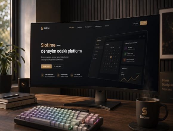 Slotime platform arayüz deneyim ve tasarım görseli