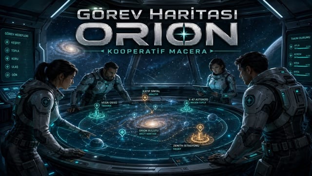 Slotime Görev Haritası Orion kooperatif macera oyunu