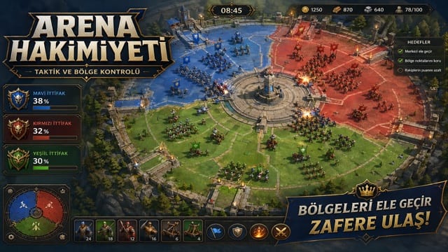 Slotime Arena Hakimiyeti strateji bölge kontrolü oyunu